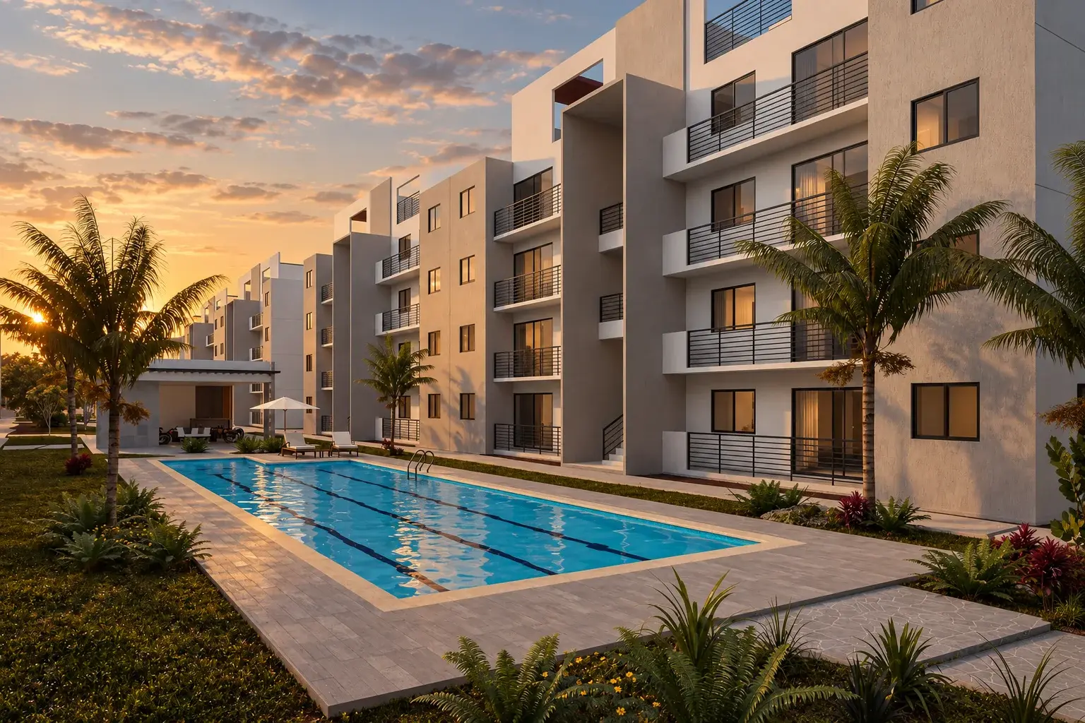 Alberca en Lirios 2 Residencial