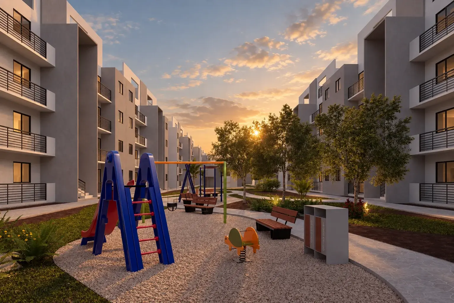 Juegos infantiles en Lirios 2 Residencial