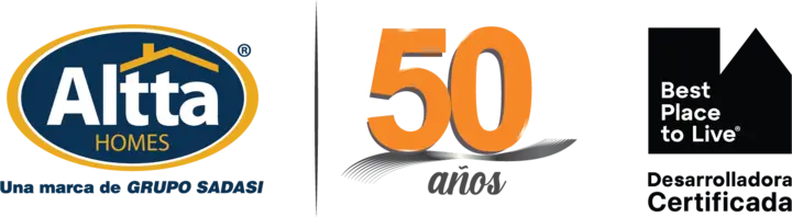 Altta Homes, una marca de Grupo Sadasi · 50 años · Desarrolladora certificada Best Place to Live