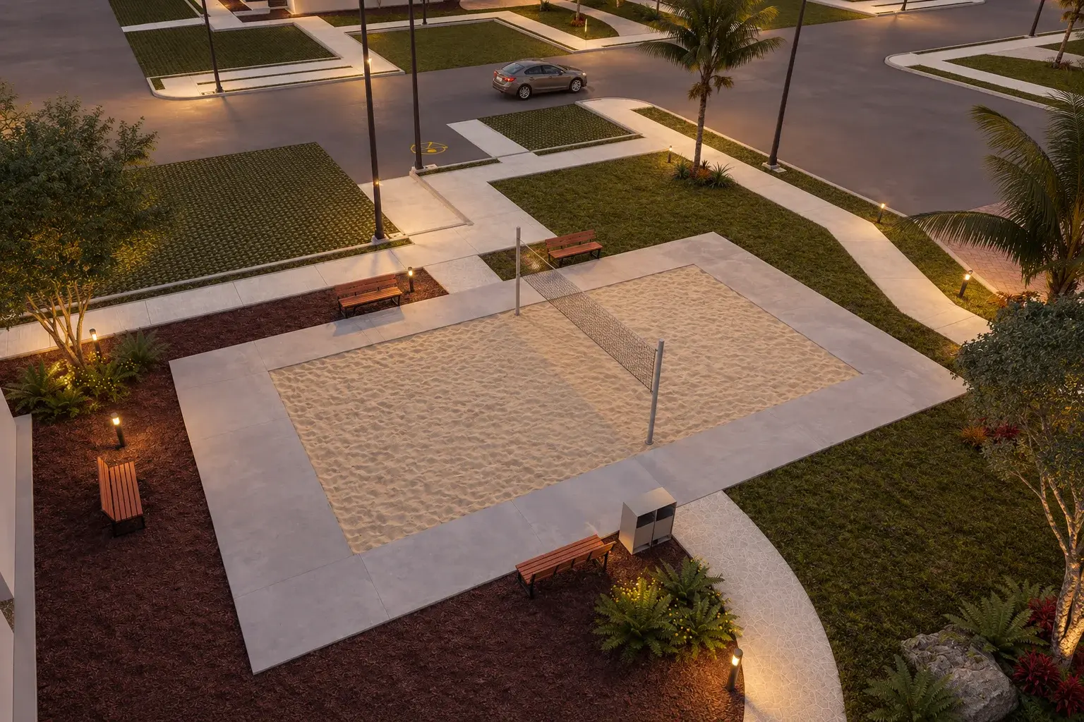 Voleibol de playa en Lirios 2 Residencial